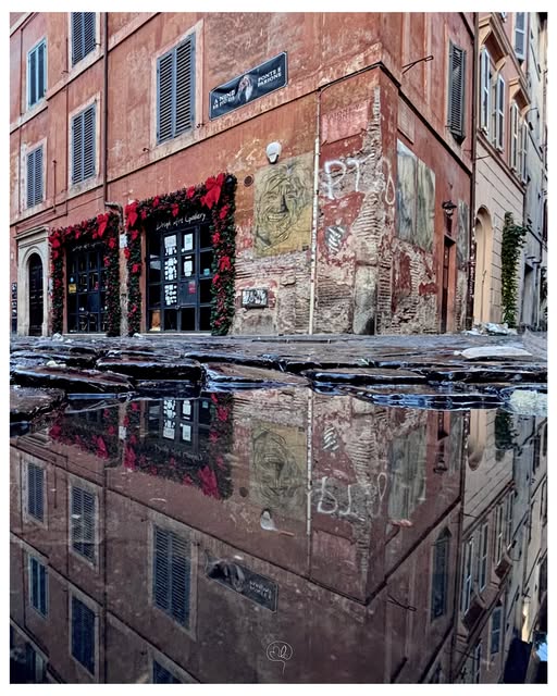 Photographie au miroir publiée par Matthieu Leherisse sur Instagram